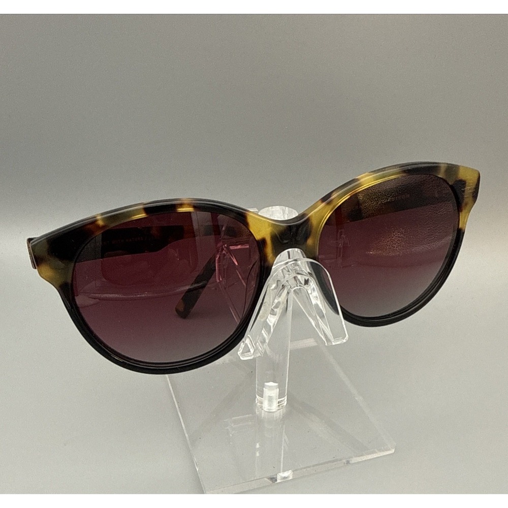 SHWOOD MADISON Authentic Handcrafted Sunglasses Round tortoise Frame Purple Lens